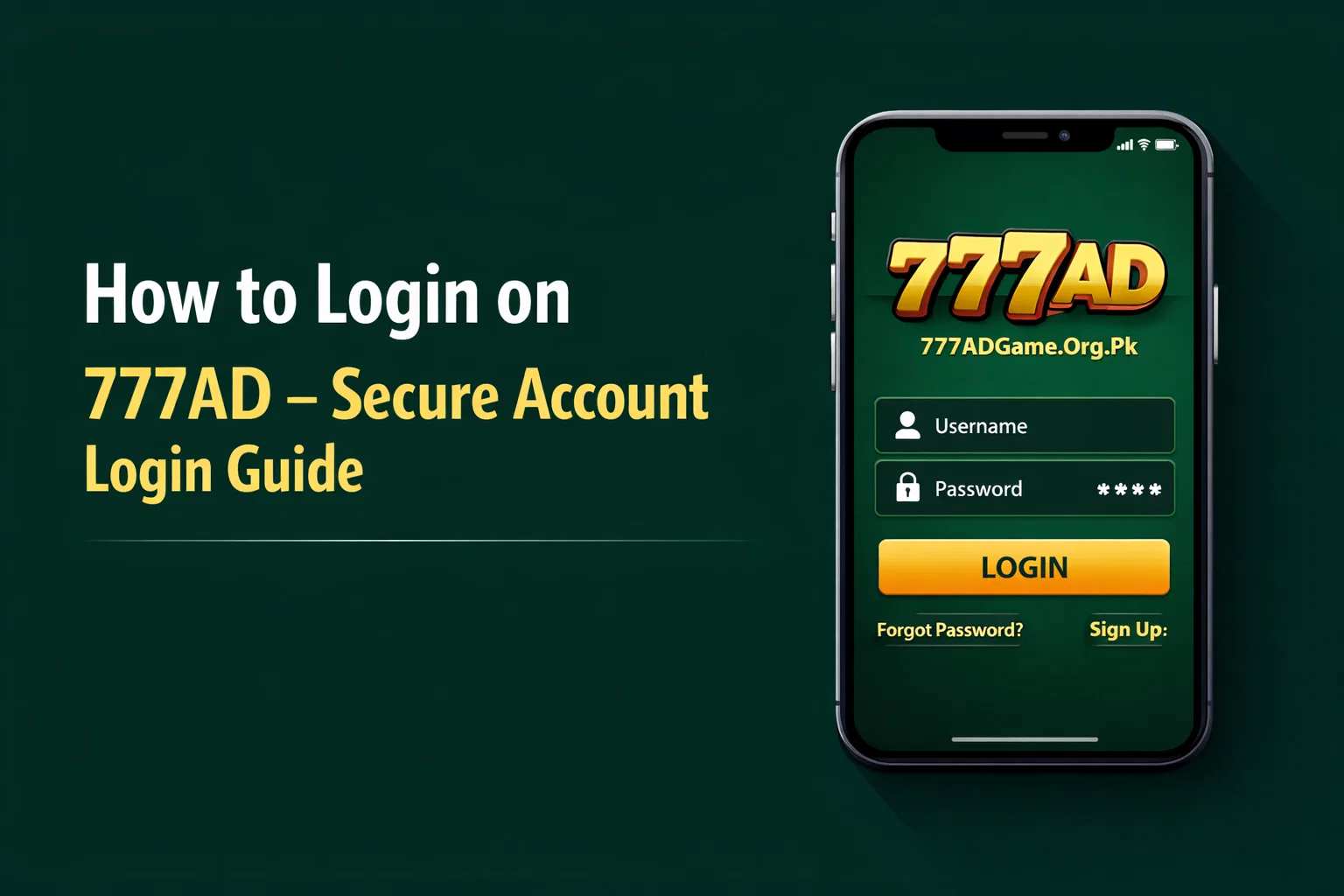 How to Login on 777AD