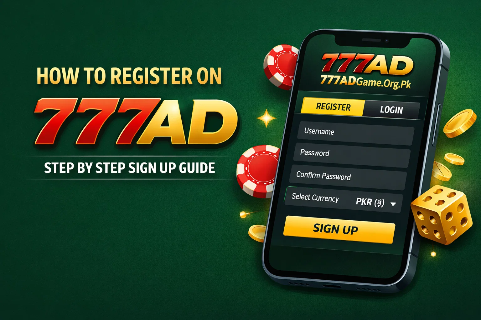 How to Register on 777AD