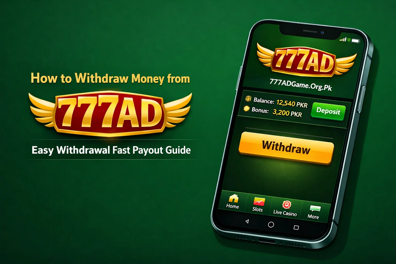 How to Withdraw Money from 777AD